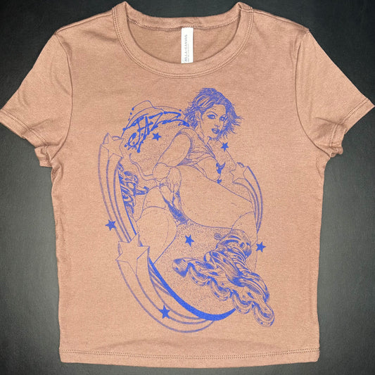 Inline Skater Girl Babyrib Crop