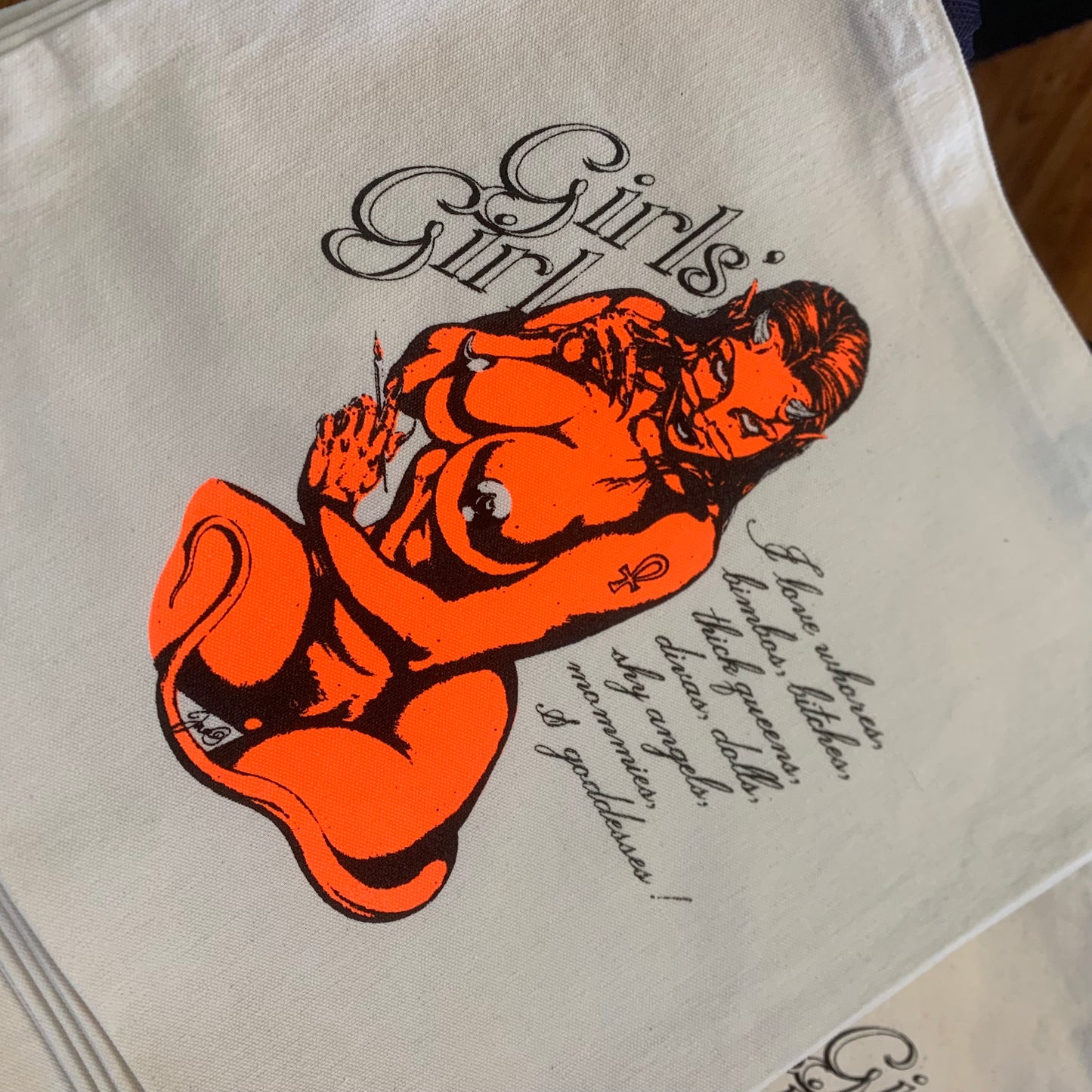 Girl's Girl Canvas Tote