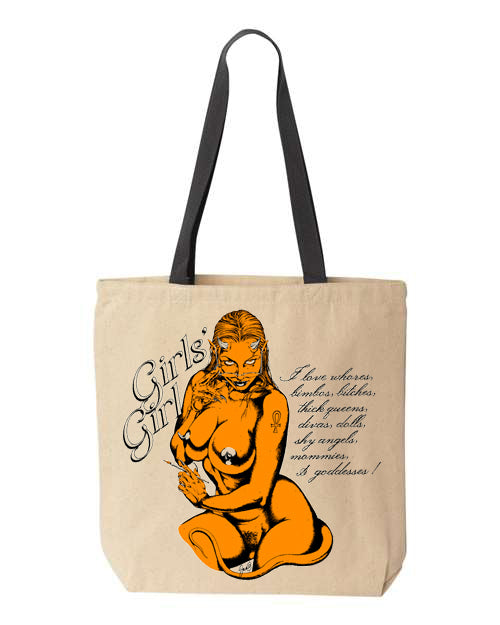 Girl's Girl Canvas Tote